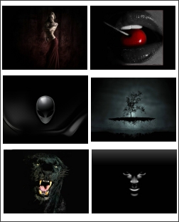 A screensaver with a running dark theme. Its not evil. But it can be a little creepy. Not recommended for the faint hearted. Or for any goody-two-shoes. For the lovers of something a little more edgier, this is for you. Contains 18 pics.